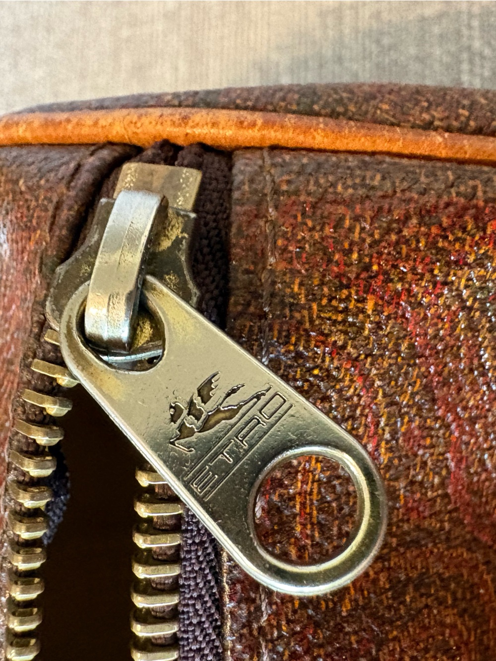 ETRO Milano Paisley Papillon Barrel Bag | Vintage Made in Italy - Picture 12 of 14